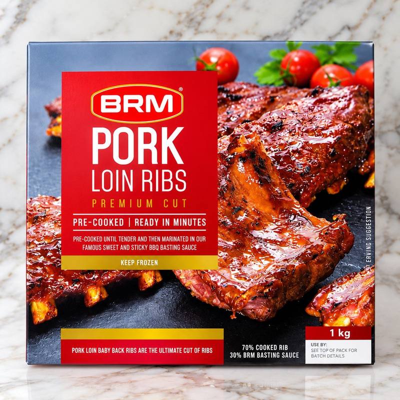 BRM Pork Loin Ribs 1kg Pack