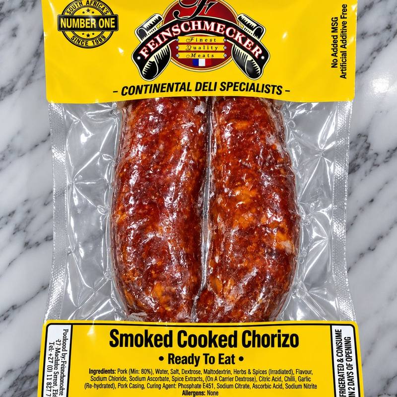 Chorizo (Pork), Smoked and Cooked