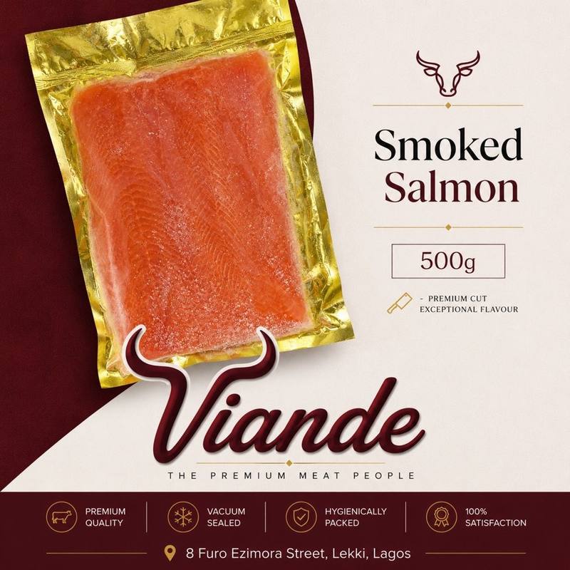 Viande Smoked Salmon, 500g